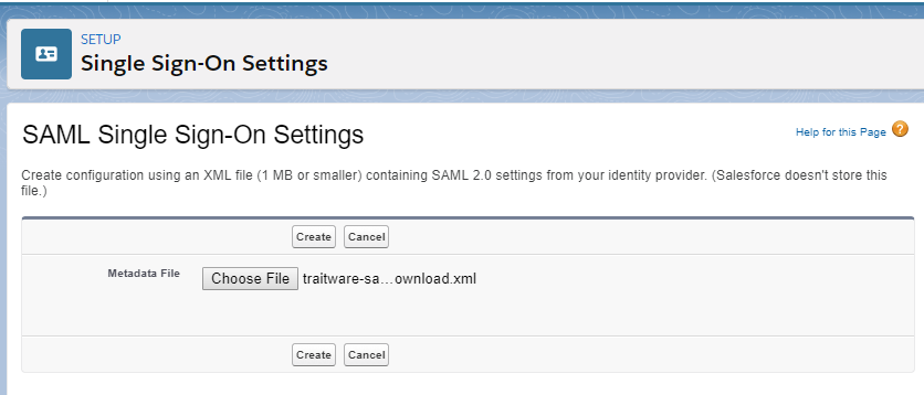 Salesforce SAML Integration - Documentation - TraitWare, Inc.